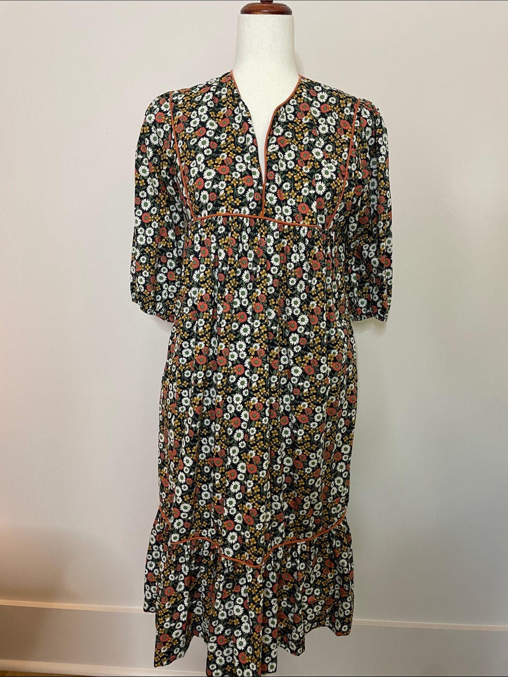 Saint Geraldine Flower Dress w Pockets  - Sz S